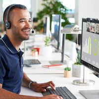 Logitech 960-001063 HD Webcam – C270 720p USB Clip-On Microphone