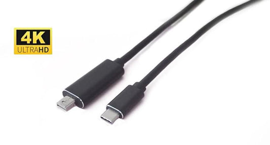 MicroConnect USB3.1CMDP2 USB-C to Mini DisplayPort Adapter Cable – 2m, 4K, Black
