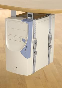 Forming Function 427-CS17 LiftFix CPU-Holder – Silver, Desk Mounted, 60mm Spacer