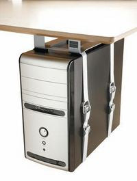 Forming Function 427-CS17 LiftFix CPU-Holder – Silver, Desk Mounted, 60mm Spacer