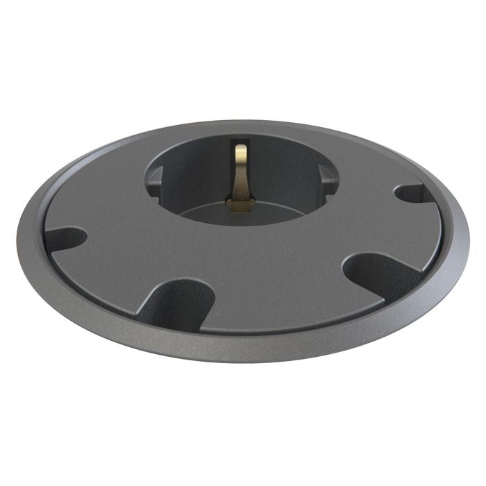 Forming Function 935-PD11 PDU – Type F 1 AC Outlet 4 Cable Feedthrough Black