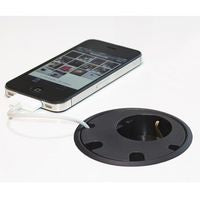 Forming Function 935-PD11 PDU – Type F 1 AC Outlet 4 Cable Feedthrough Black