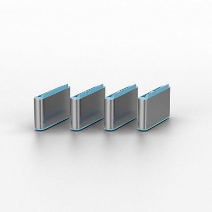 Lindy 40465 USB Type-C Port Blocker Key – 4-Pack, Blue, Secure Port Protection, ABS, 2-Year Warranty
