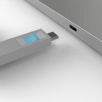 Lindy 40465 USB Type-C Port Blocker Key – 4-Pack, Blue, Secure Port Protection, ABS, 2-Year Warranty