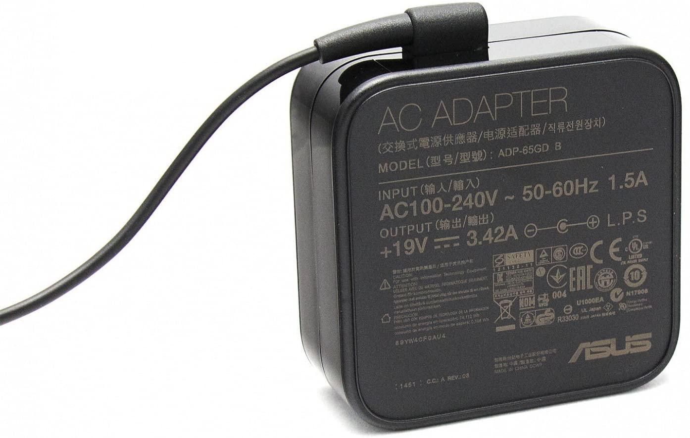 ASUS 0A001-00041600 65W Power Adapter – 19V AC-to-DC, Black