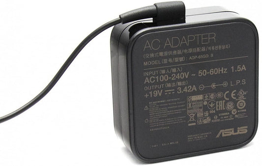 ASUS 0A001-00041600 65W Power Adapter – 19V AC-to-DC, Black