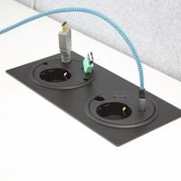 Forming Function 935-PD10 Powerdot Power Outlet with 4 Cable-Throughs – Black