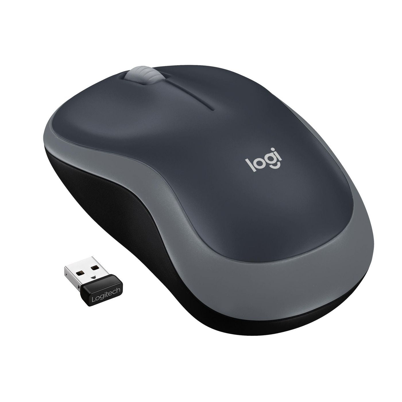 Logitech 910-002235 Wireless Mouse M185 – Grey Ambidextrous 10m Range