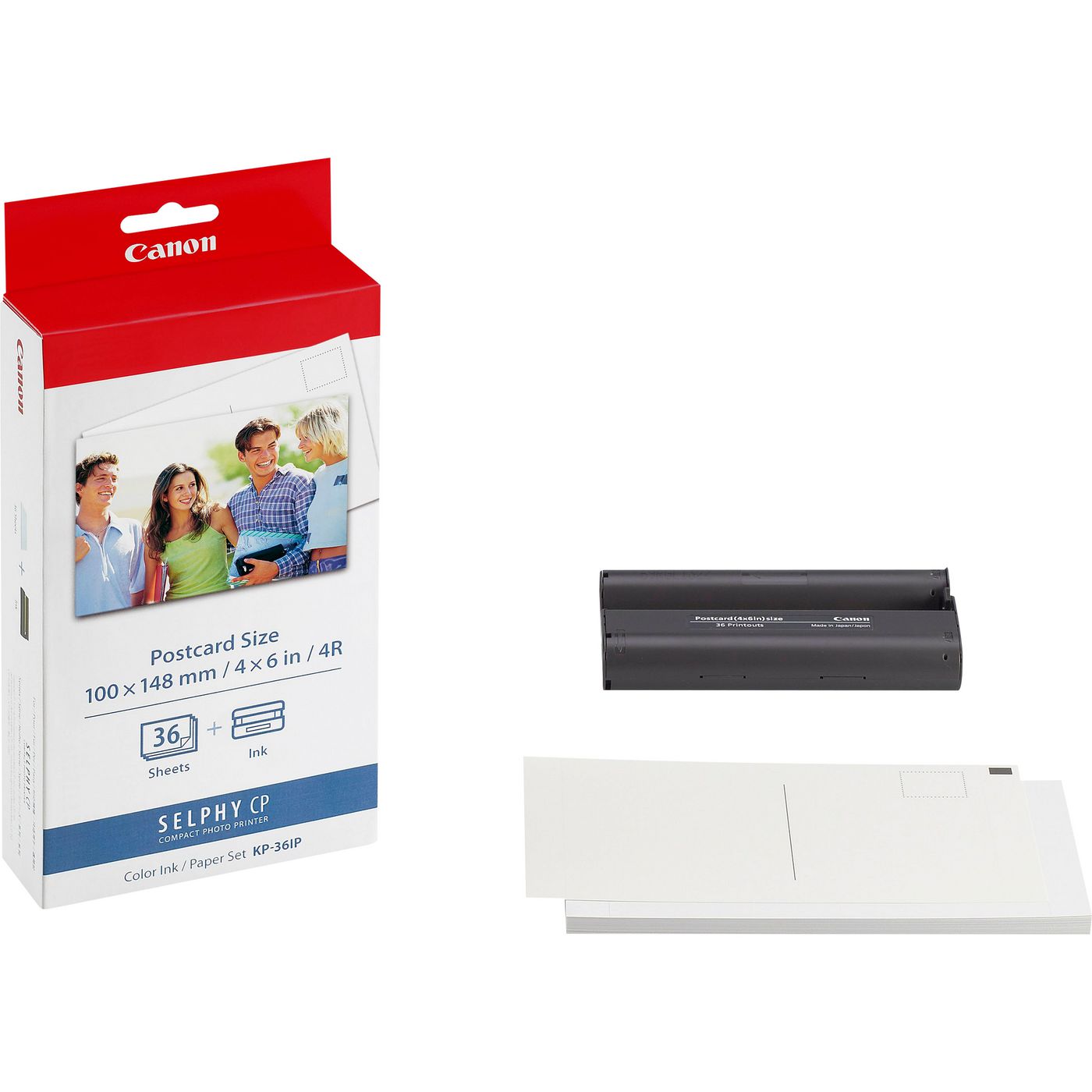 Canon 7737A001AH KP-36IP Colour Ink & 100 x 148 mm Paper Set – 36 Sheets