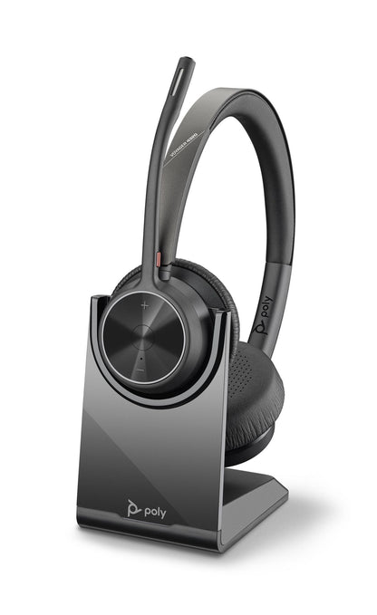 Poly 218476-01 Voyager 4320 UC Wireless Headset with Charge Stand – USB-A