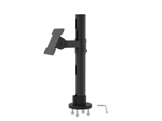 Capture SNS-V201 Mounting Kit – Black Steel POS Pole & Bracket, VESA 100x100