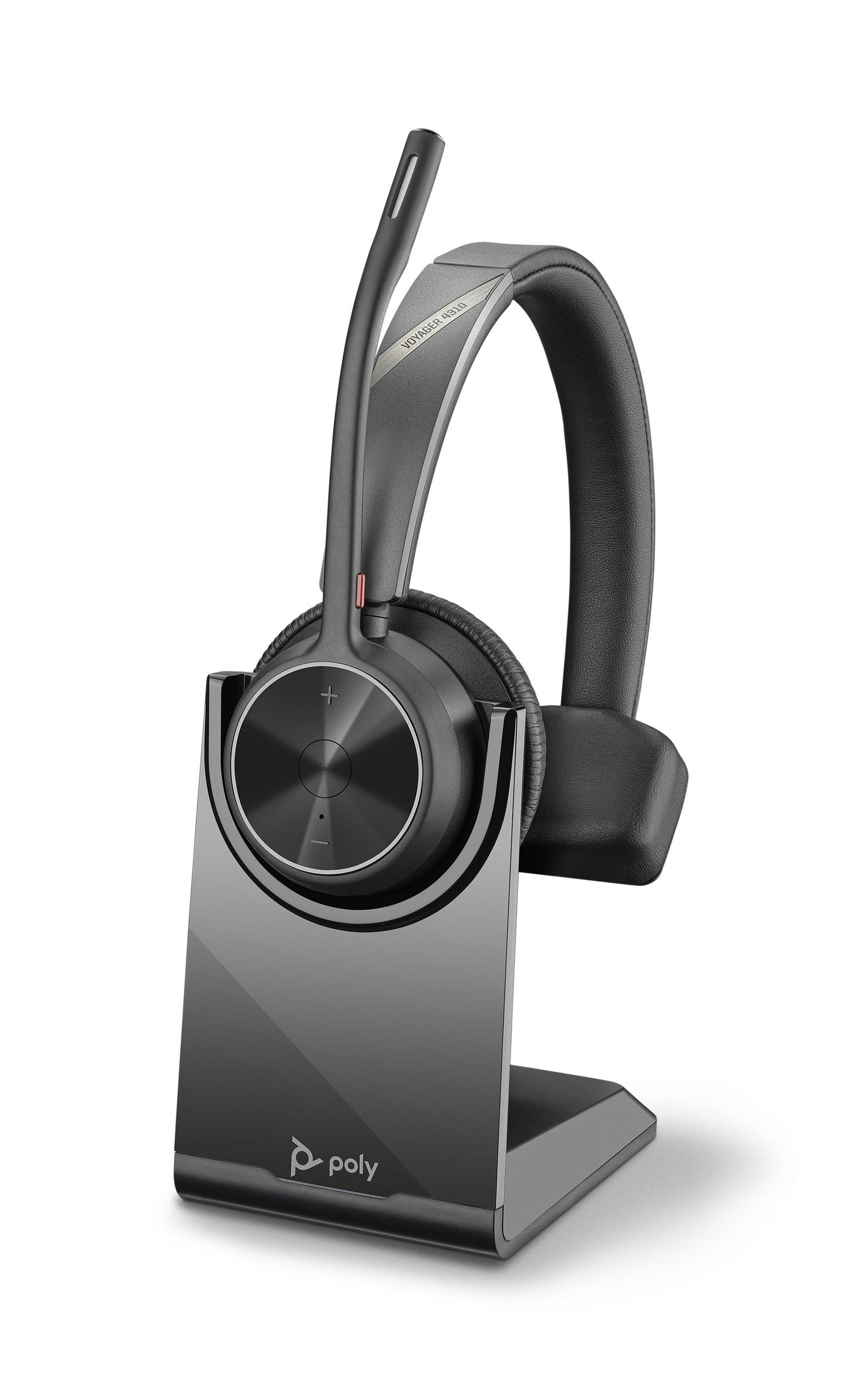 Poly 218471-01 Voyager 4310 UC Wireless Headset with Charge Stand – Mono, USB-A