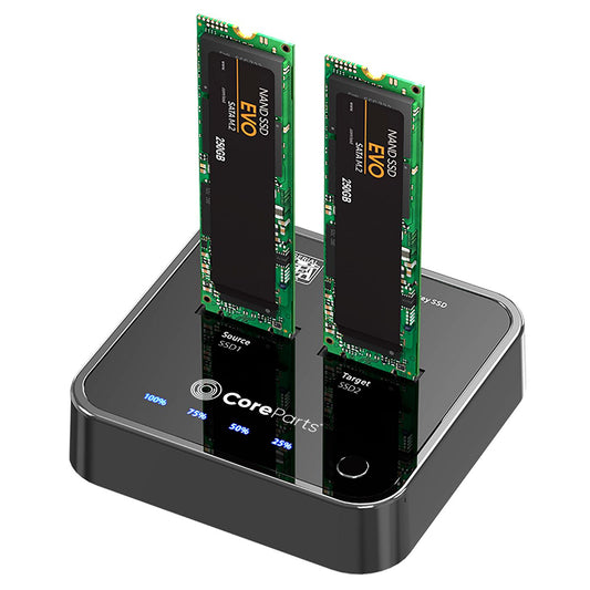 CoreParts MS-CLONER-SATA Hard Drive Docking Station – M.2 SSD Cloner USB 3.2 Gen 2 Type-C