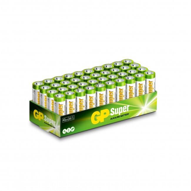 GP 151376 Super Alkaline AA Batteries 1.5V – 40 Pack