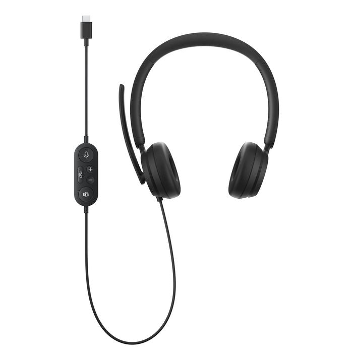 Microsoft I6S-00010 Modern USB-C Headset – Wired Binaural 1.8m Black