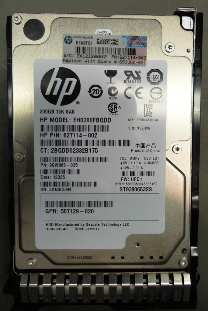 Hewlett Packard Enterprise 653960-001 2.5" 300GB SAS Hard Drive 15000RPM