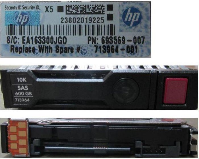 Hewlett Packard Enterprise 713964-001 600GB 2.5" SAS 10000RPM HDD