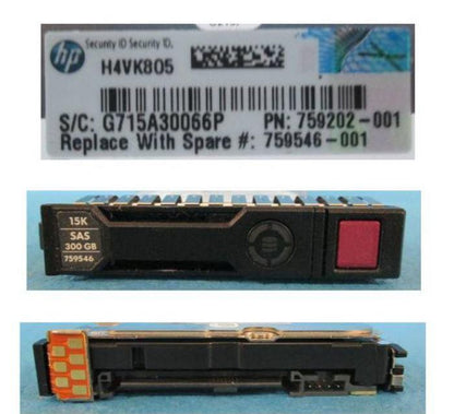 Hewlett Packard Enterprise 759546-001 300GB SAS 2.5" 15,000RPM Enterprise HDD