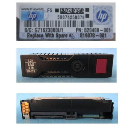 Hewlett Packard Enterprise MB002000JWFVN-RFB 2TB SAS 3.5" 7200RPM Internal Hard Drive