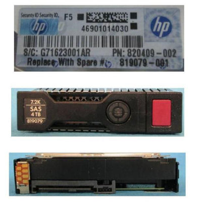 Hewlett Packard Enterprise 819079-001-RFB 4TB SAS Hard Drive – 3.5" 12Gb/s 7200rpm