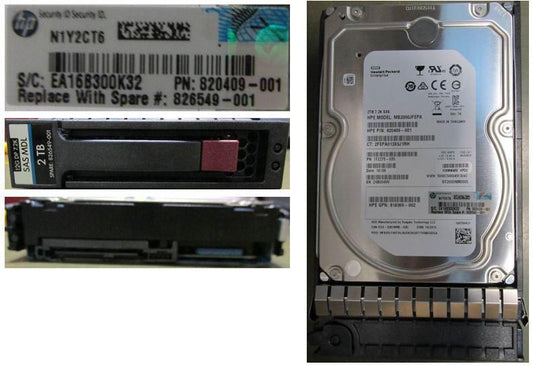 Hewlett Packard Enterprise 826549-001-RFB Internal Hard Drive – 2TB 3.5" SAS 12Gbps 7200RPM