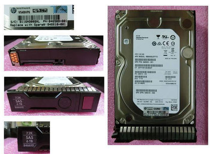 Hewlett Packard Enterprise 846610-001 6TB 3.5" SAS 7200RPM Hard Drive