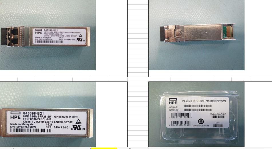 Hewlett Packard Enterprise 849442-001 SFP28 Transceiver Module – 25Gb SR 850nm 100m LC