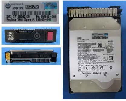 Hewlett Packard Enterprise 857965-001 10TB 3.5" SAS 12G 7200RPM HDD