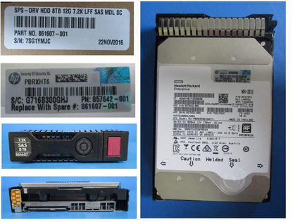 Hewlett Packard Enterprise 861607-001 10TB 3.5" 12G SAS 7200RPM HDD