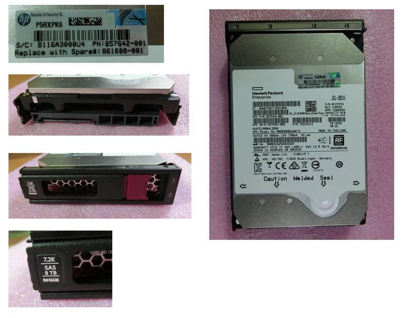 Hewlett Packard Enterprise 861592-S21-RFB Internal Hard Drive 8TB 7.2K LFF SAS
