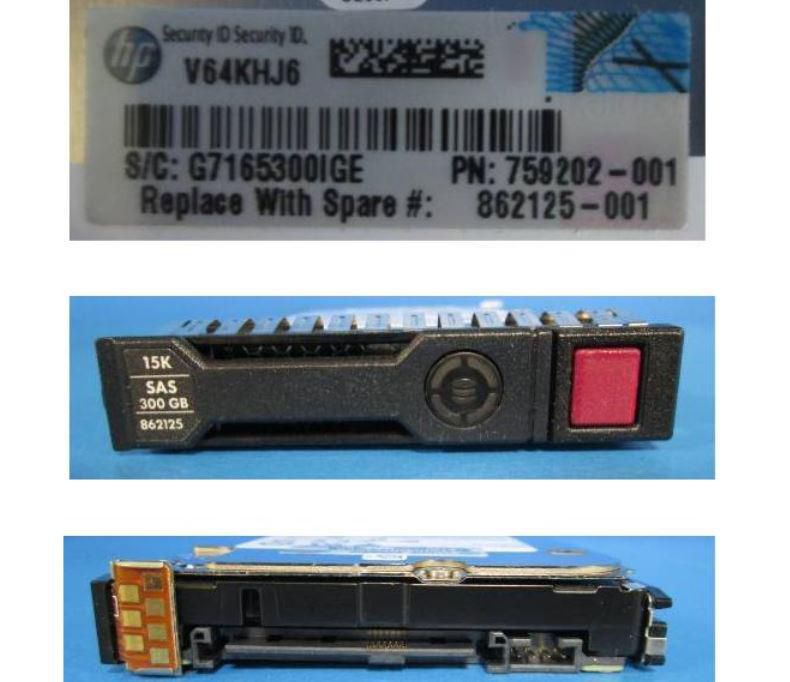 Hewlett Packard Enterprise 862125-001-RFB 300GB SFF SAS 15K 12G Hard Drive