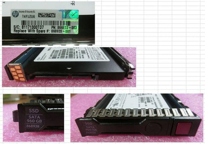 Hewlett Packard Enterprise 868928-001 Internal SSD 960GB 2.5" SATA III SFF
