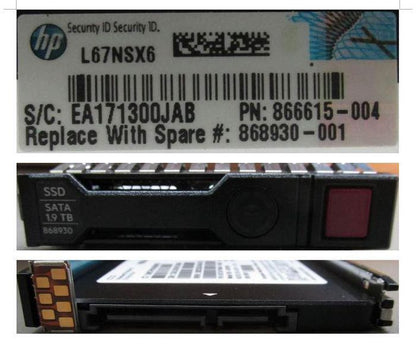 Hewlett Packard Enterprise 868930-001-RFB 2.5" SSD – 1.92TB SATA 6 Gbit/s