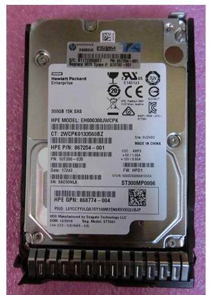 Hewlett Packard Enterprise 870792-001-RFB Internal Hard Drive 300GB 12G SAS 15K RPM 2.5"