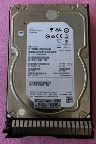 Hewlett Packard Enterprise 872745-001 4TB 3.5" 12G SAS 7200RPM HDD