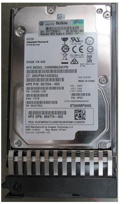 Hewlett Packard Enterprise 873371-001 900GB 12G SAS 15K SFF 2.5in HDD