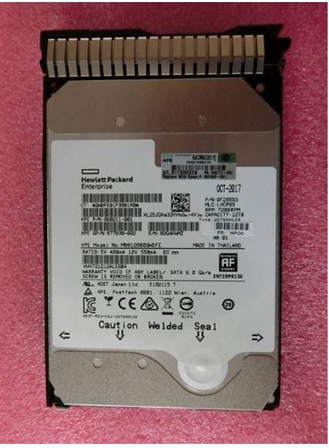 Hewlett Packard Enterprise 882400-001 12TB 2.5" 7200RPM HDD – Internal Hard Drive