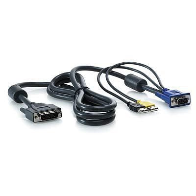 Hewlett Packard Enterprise AF613A KVM Console 6ft USB Cable – 1x4
