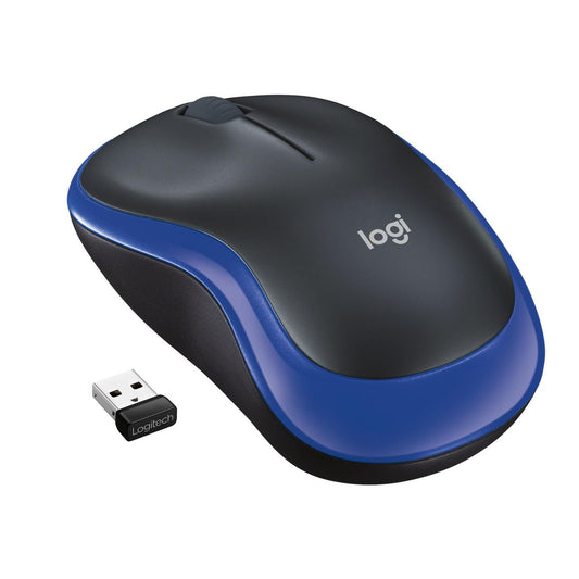 Logitech 910-002239 Wireless Mouse M185 Blue – Compact Ambidextrous