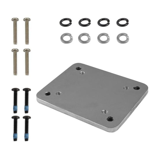RAM Mounts RAM-202-225B-2U Backing Plate Adapter – Steel, Silver, Screws Included