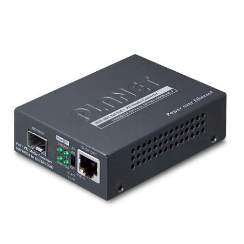 Planet GT-805A-PD Media Converter – Gigabit Ethernet PoE+ SFP 2000Mbps