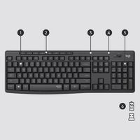 Logitech 920-009800 Wireless Keyboard – Compact UK Layout