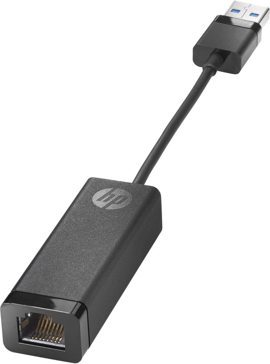 HP USB 3.0 to Gigabit LAN Adapter – High-Speed Ethernet, Plug-and-Play, Black