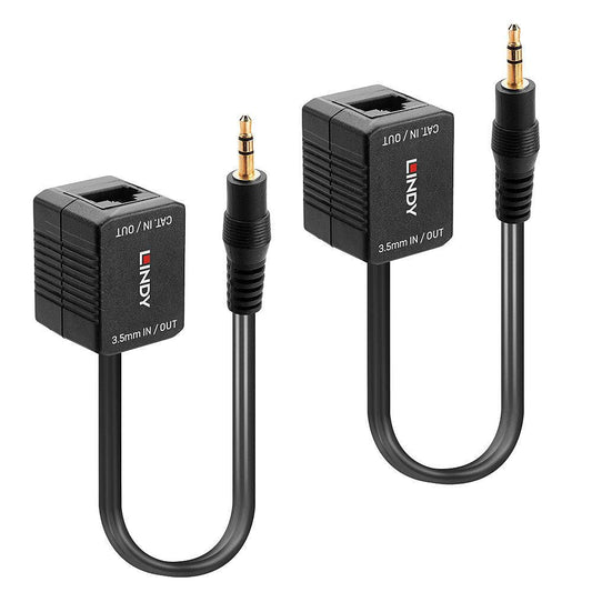 Lindy 70450 AV Extender – 3.5mm Analogue Audio, Cat6, 100m Range