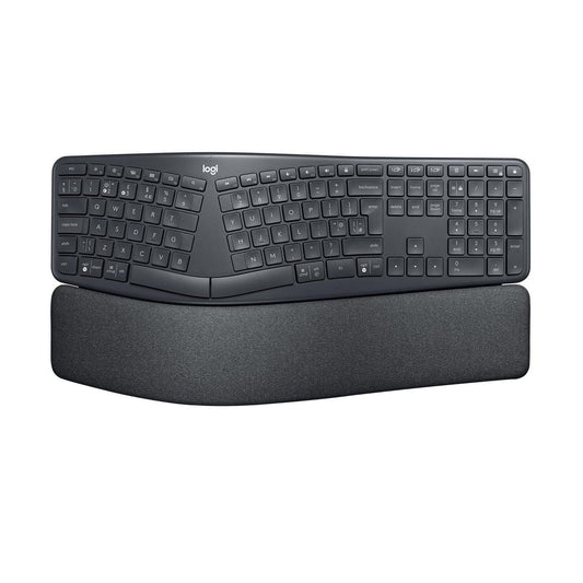 Logitech 920-010108 ERGO K860 Wireless Ergonomic Keyboard – QWERTY, Graphite