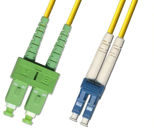 MicroConnect FIB841001 Fibre Optic Cable 1m SC to LC OS2 Singlemode Yellow