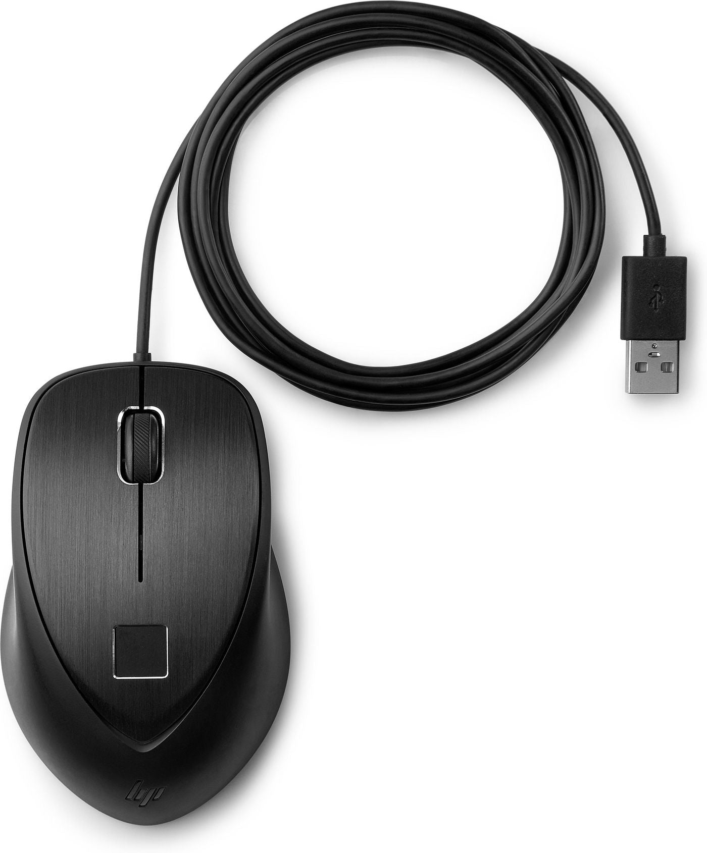 HP 4TS44AA#AC3 USB Fingerprint Mouse – Ambidextrous, Black, Secure Login