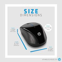 HP 3FV66AA#ABB Wireless Mouse – Ambidextrous Black 2-Button RF