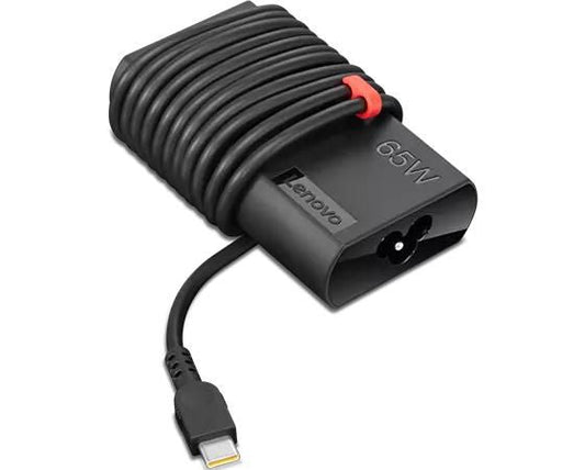 Lenovo GX20Z46255 Slim USB-C 65W Power Adapter – Black, Indoor/Outdoor