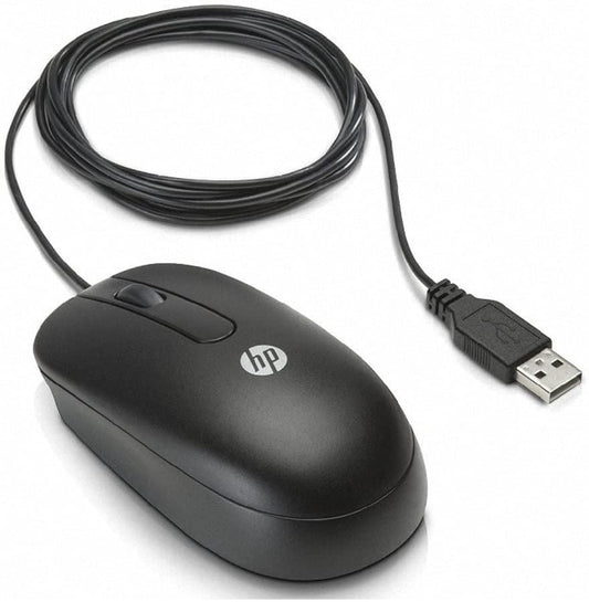 HP 672652-001 Optical Mouse – Wired USB Ergonomic Design